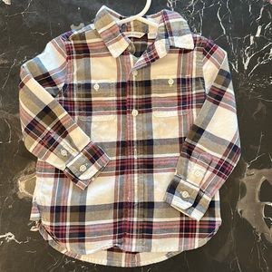 Janie & Jack Plaid Button Down